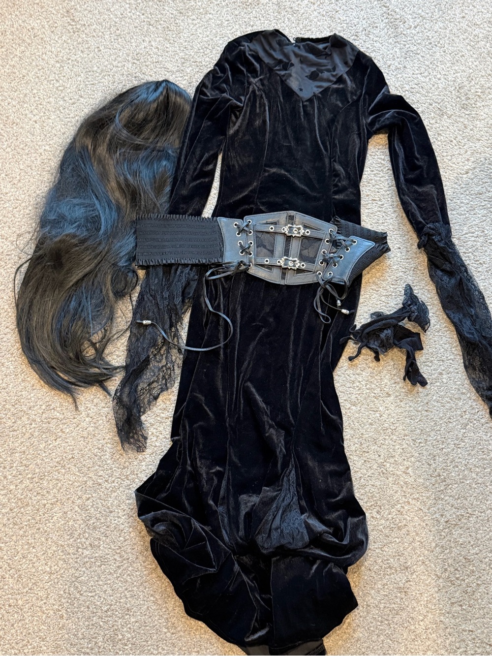 Full Morticia Addams Costume